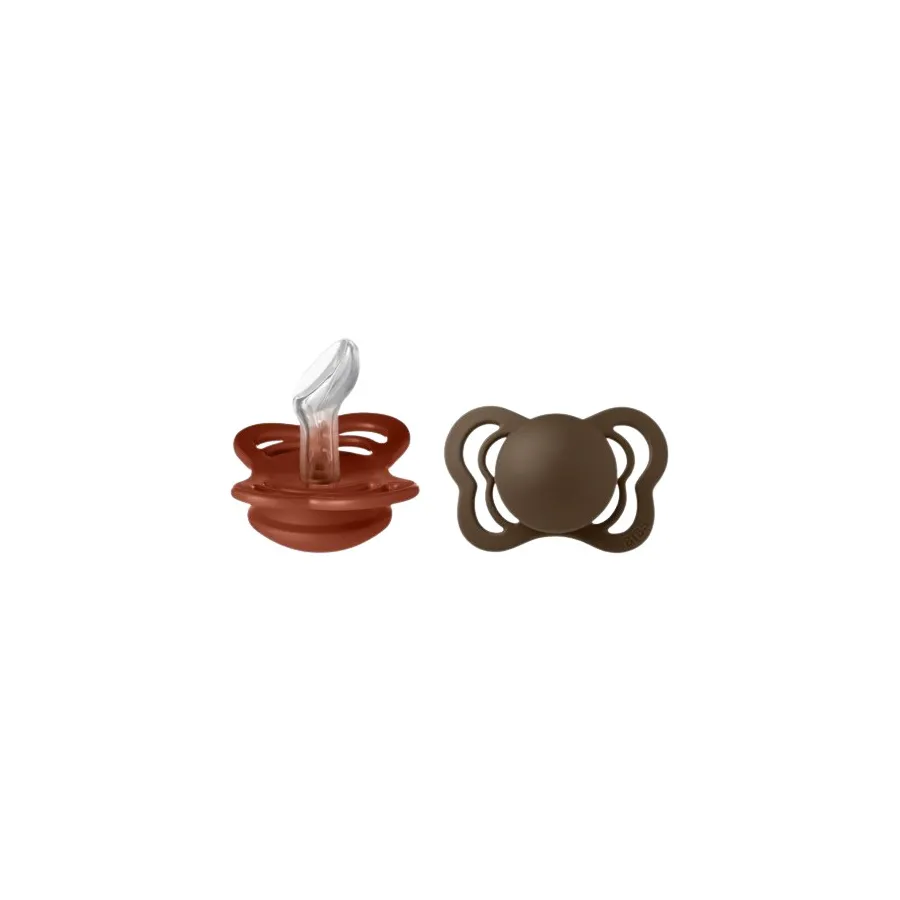 BIBS COUTURE 2-PACK SAGE RUST & MOCHA S Smoczek Anatomiczny silikonowy BIBS COUTURE 2-PACK SAGE RUST & MOCHA S Smoczek Anatomiczny silikonowy