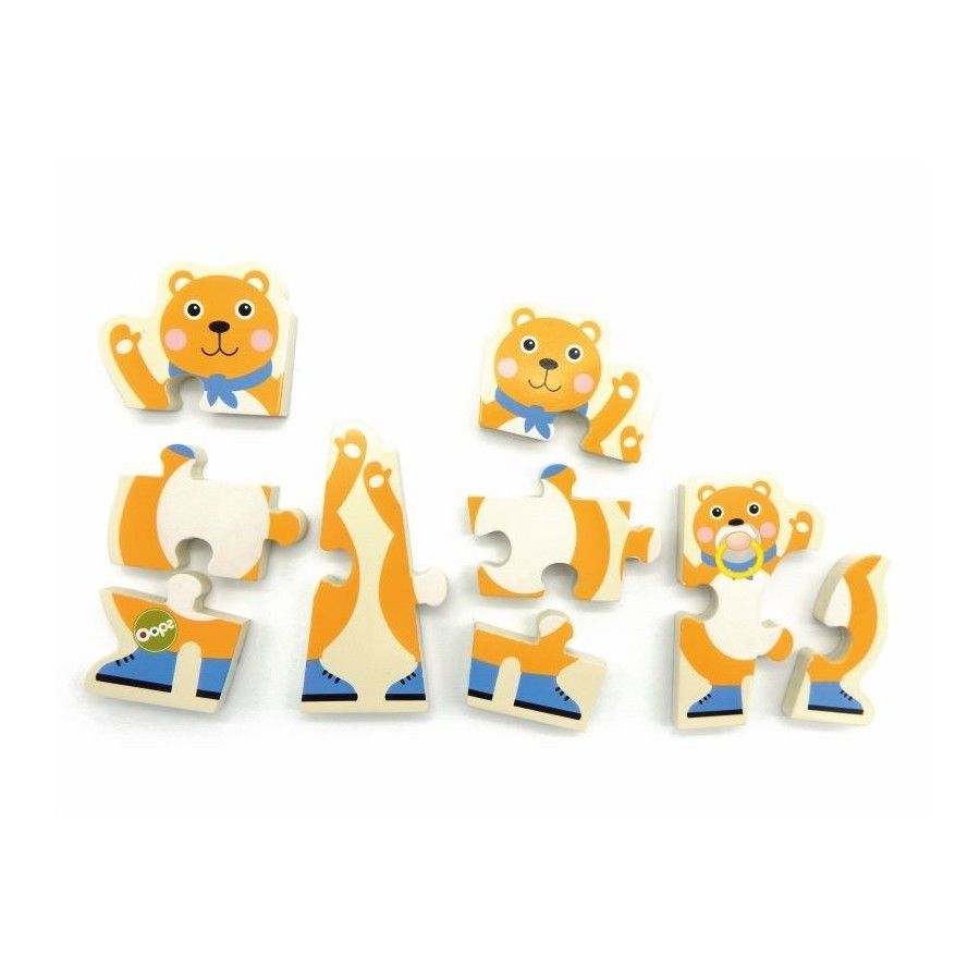 Oops Puzzle de doble cara Osito de peluche 18m