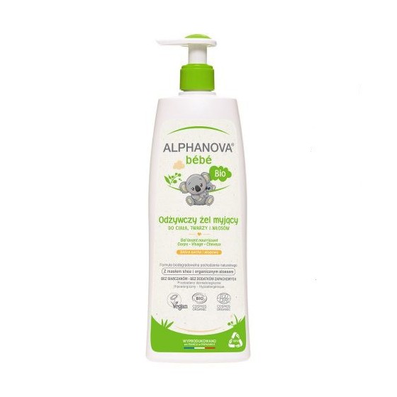 Alphanova Bebe Dermo - Cleansing Gel Body and hair, 500ml