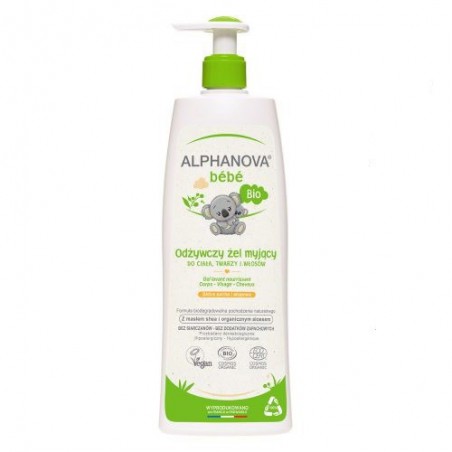 Alphanova Bebe Dermo - Cleansing Gel Body and hair, 500ml