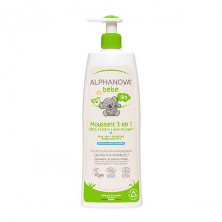 Alphanova Bebe Eau micellaire pour le lavage de la peau atopique, 500 ml