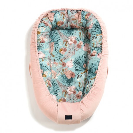 LA MILLOU COCON BEST NEST - M - BOHO PALMS - POUDRE DE VELOURS ROSE