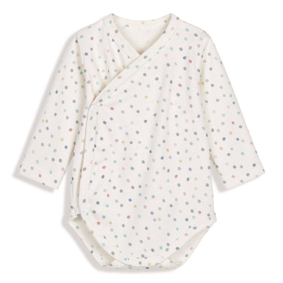 Pink no more Bodysuit 2-pack Pink and Dots 56cm