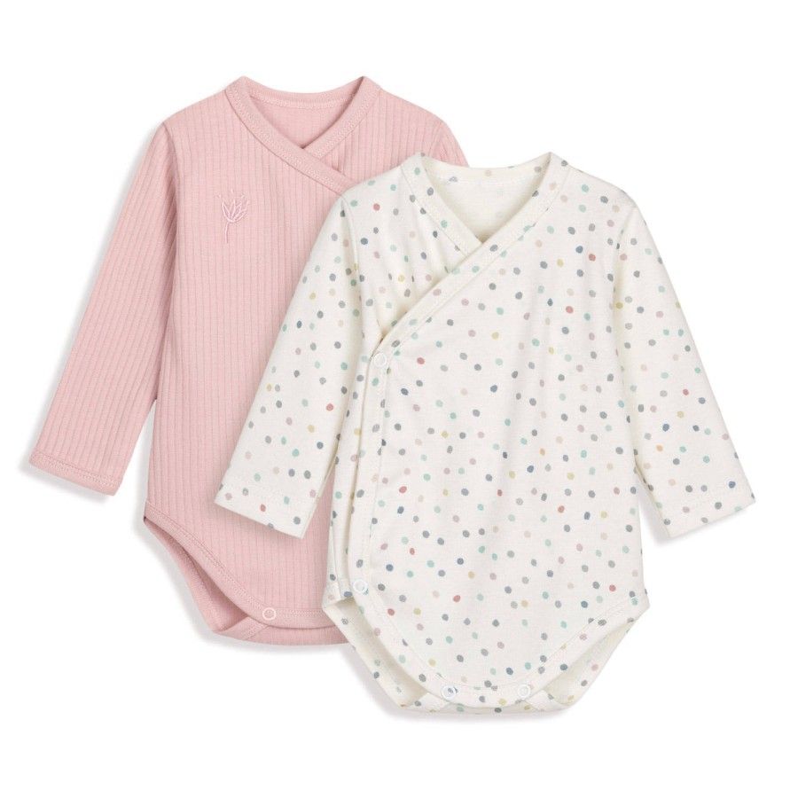 ROSA KEINE UMSCHLAGKÖRPER MEHR 2ER-PACK ROSA UND PUNKTE 56CM