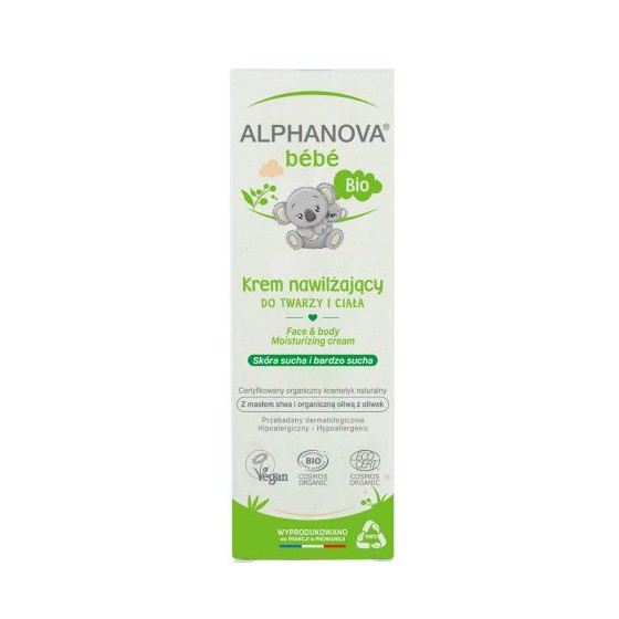 Alphanova Bebe, Creme auf Olivenbasis für Gesicht und Körper, 75 ml