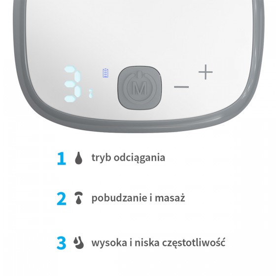 Babyono Laktator elektryczny z aspiratorem COMPACT PLUS NATURAL NURSING