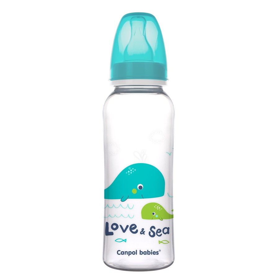Canpol babies butelka wąska 250ml PP LOVE&SEA green