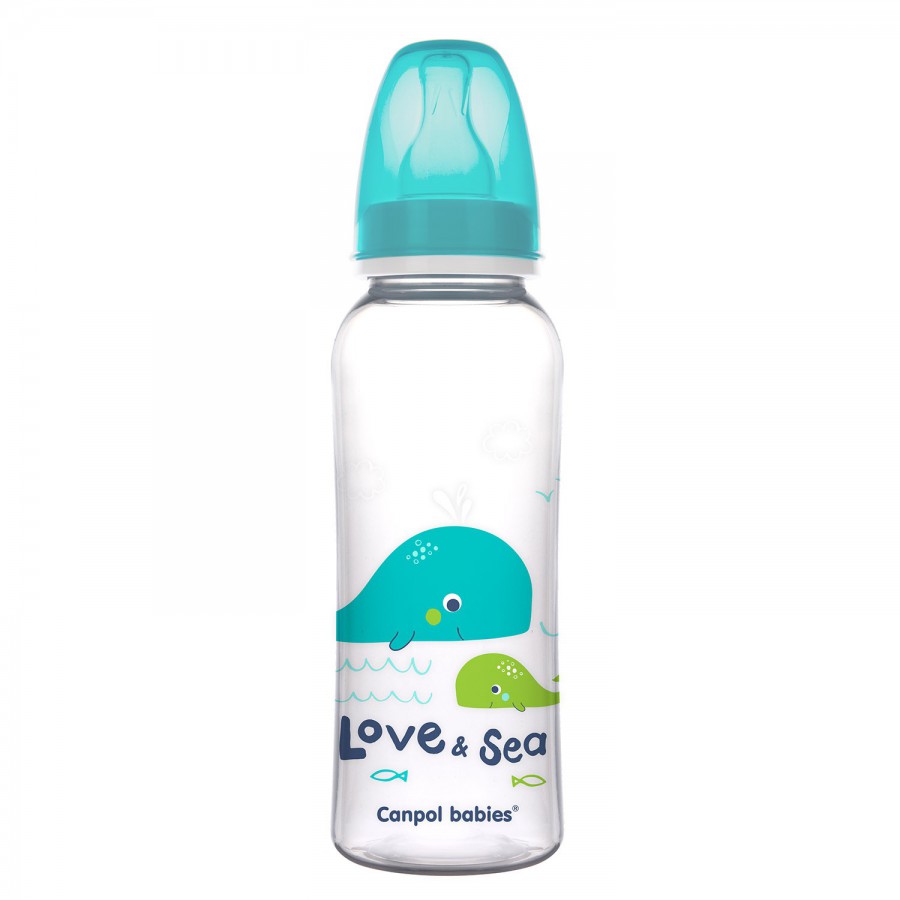 Canpol babies butelka wąska 250ml PP LOVE&SEA green