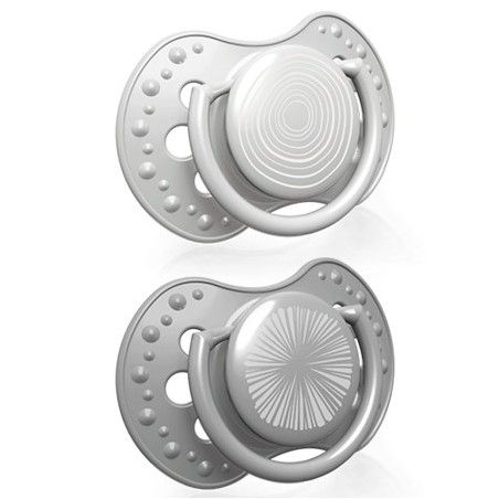LOVI Dynamický silikónový cumlík 6-18 m 2 kusy. Chlapec harmónie