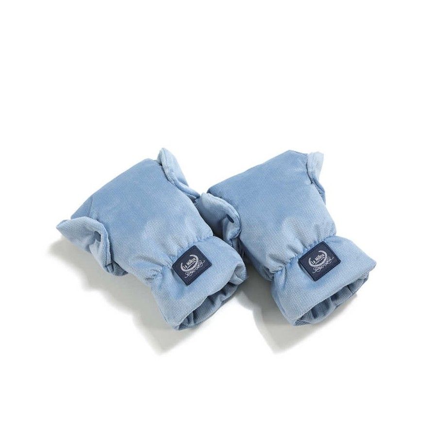 LA MILLOU RĘKAWICE DO WÓZKA - WIND BLUE VELVET - 5903689287500