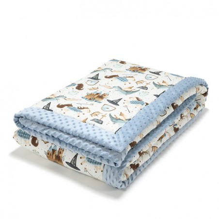 LA MILLOU WARM MINKY BLANKET - XL - PRINCE - WIND BLUE