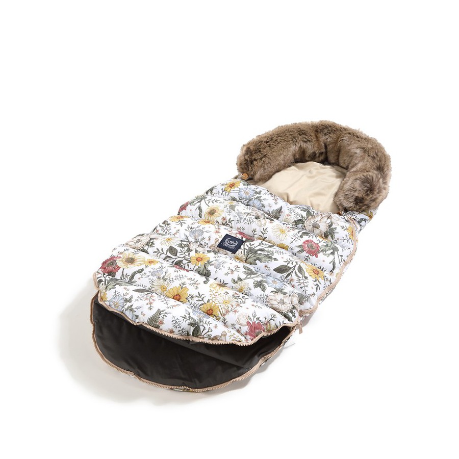 LA MILLOU ASPEN WINTERPROOF STROLLER BAG UNI - VINTAGE MEADOW - SAND