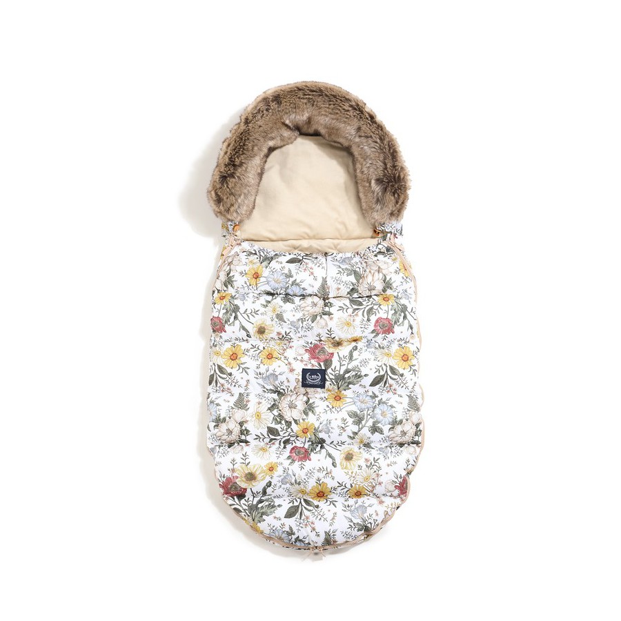 LA MILLOU ASPEN WINTERPROOF STROLLER BAG UNI - VINTAGE MEADOW - SAND