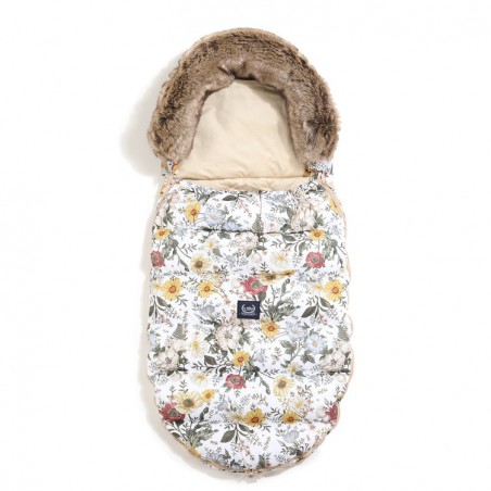 LA MILLOU ASPEN WINTERPROOF STROLLER BAG UNI - VINTAGE MEADOW - SAND