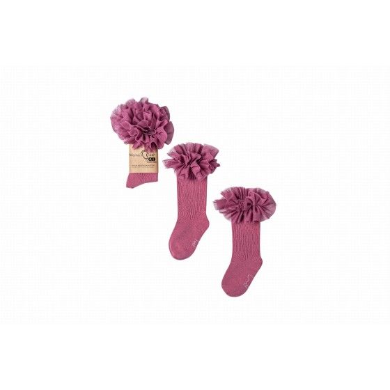 Mama's Feet Tutu Kniekousen - Heather Pink 1-3 jaar