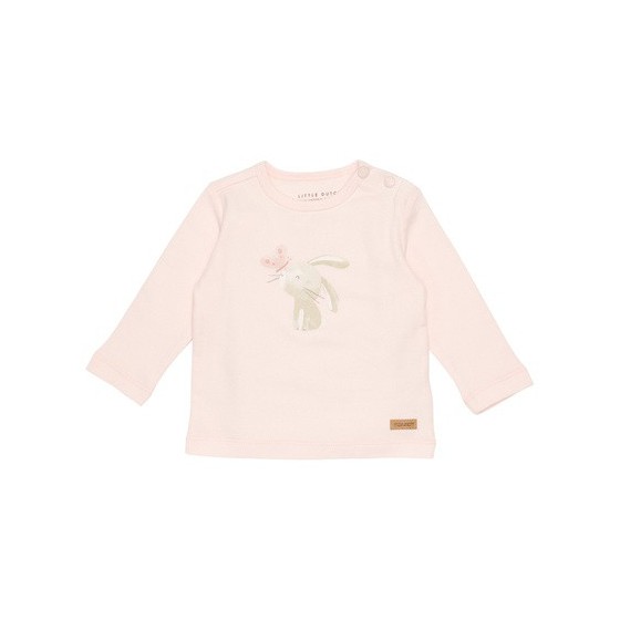 Little Dutch T-shirt z długim rękawem Bunny Pink 68cm