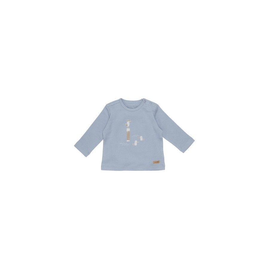 Little Dutch T-shirt s dlouhým rukávem Seagulls 68cm