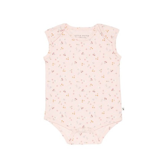 Little Dutch Sleeveless Bodysuit Little Pink Flowers 62/68cm