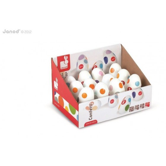 Janod, Maracas Confetti Eggs