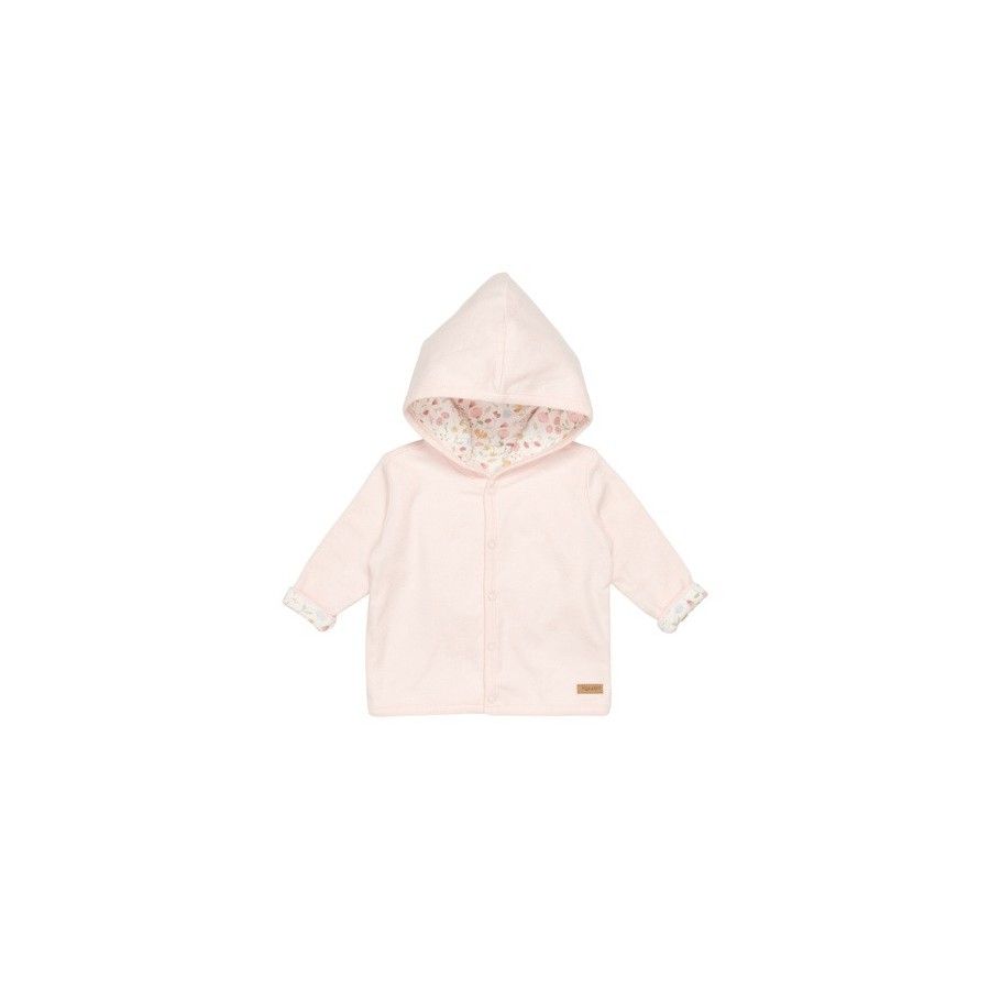Little Dutch Wende-Sweatshirt Blumen & Schmetterlinge Rosa 62cm
