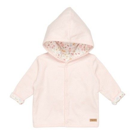 Little Dutch Wende-Sweatshirt Blumen & Schmetterlinge Rosa 62cm