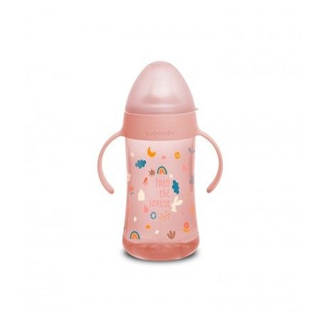 Suavinex Otra taza 270 ml de silicona + 4m de Forest rosa