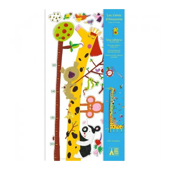 Djeco Naklejka z miarką wzrostu ŻYRAFA