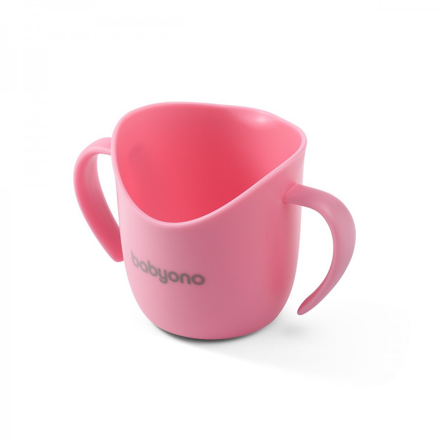 Babyono Ergonomiczny kubek treningowy FLOW PINK