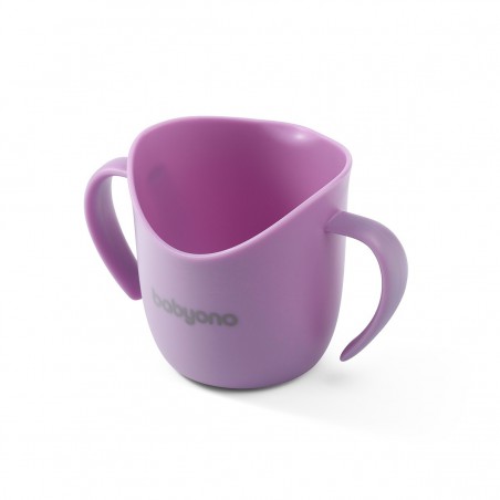 Taza de entrenamiento Babyono Ergonómica FLOW PÚRPURA