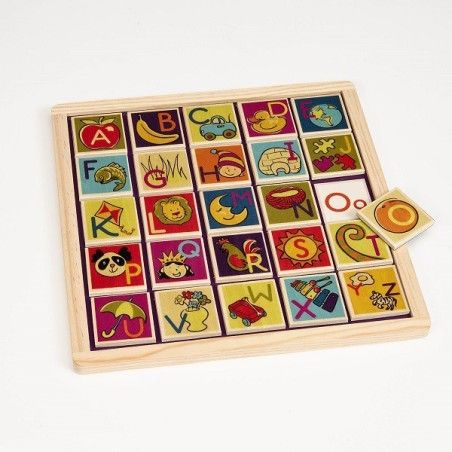 B.toys Magnetic Alphabetic – drewniana układanka magnetyczna z LITERKAMI