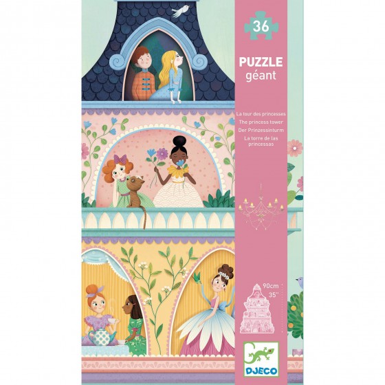 Djeco Riesiges Papppuzzle PRINCESS TOWER