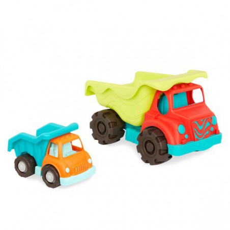 B.toys Dump Truck Duo – ein Zwei-Wirbel-Set mit einem riesigen Colossal Cruiser