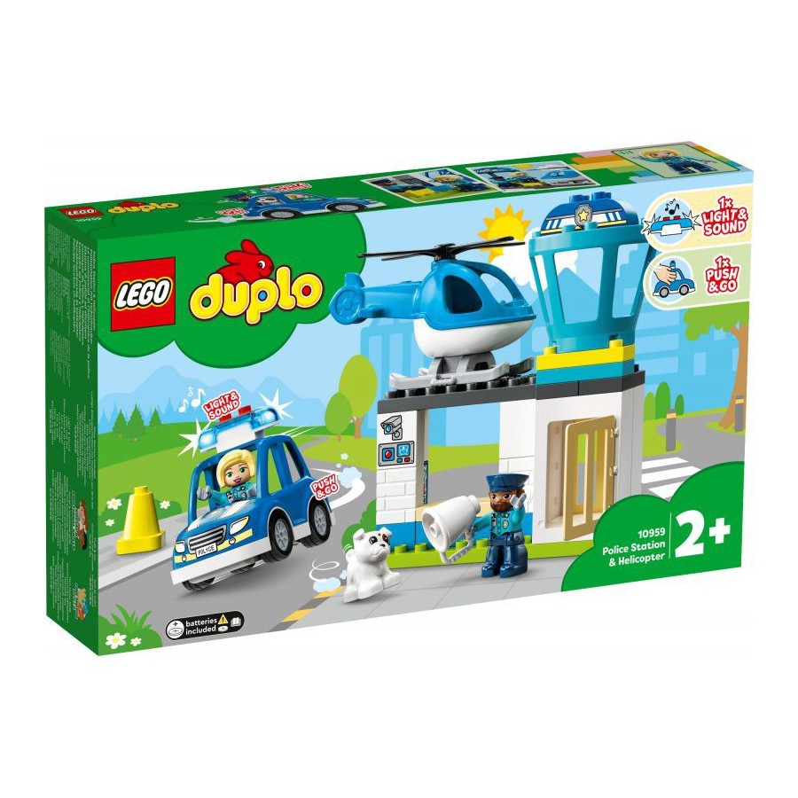 LEGO DUPLO - Posterunek policji i helikopte