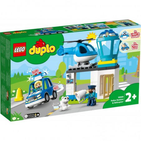 LEGO DUPLO - Posterunek policji i helikopte