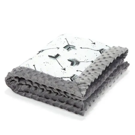 LA baby blanket Millou BOHO ROYAL GRAY ARROWS