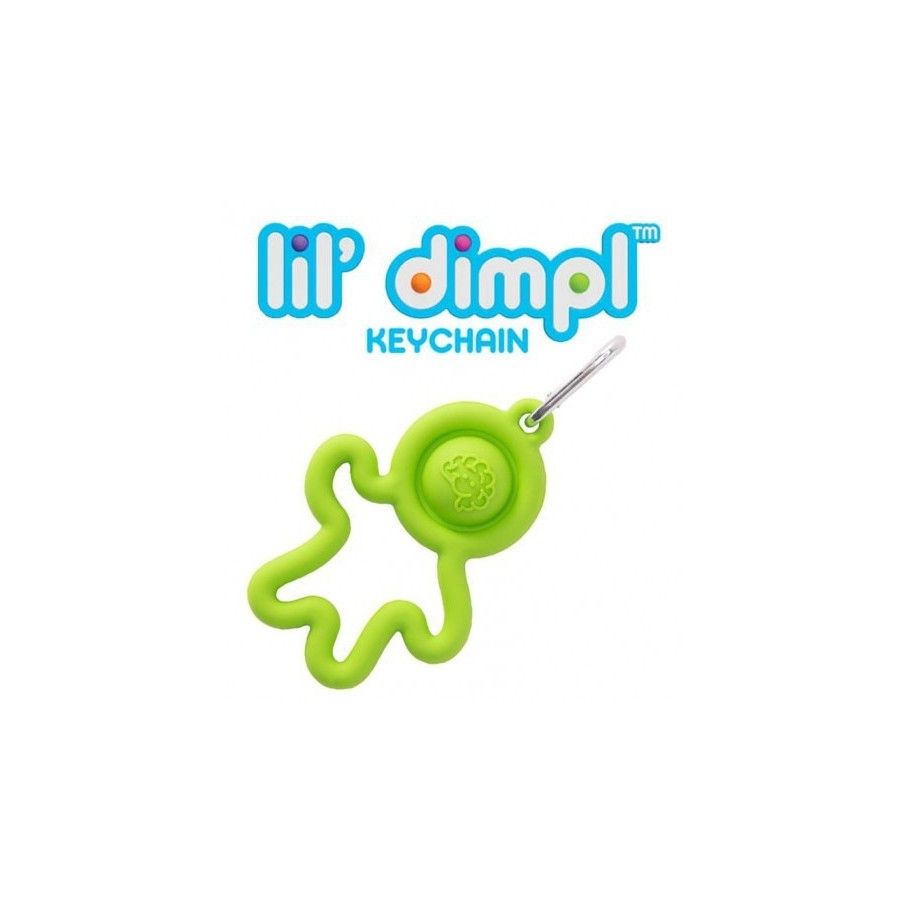 Fat Brain Toy Bąbelki Dimpl Breloczek Liliputek -Zielony