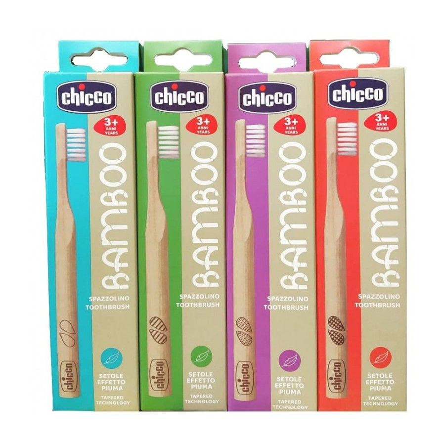 CHICCO SZCZOTECZKA BAMBUSOWA DLA DZIECI 36M+