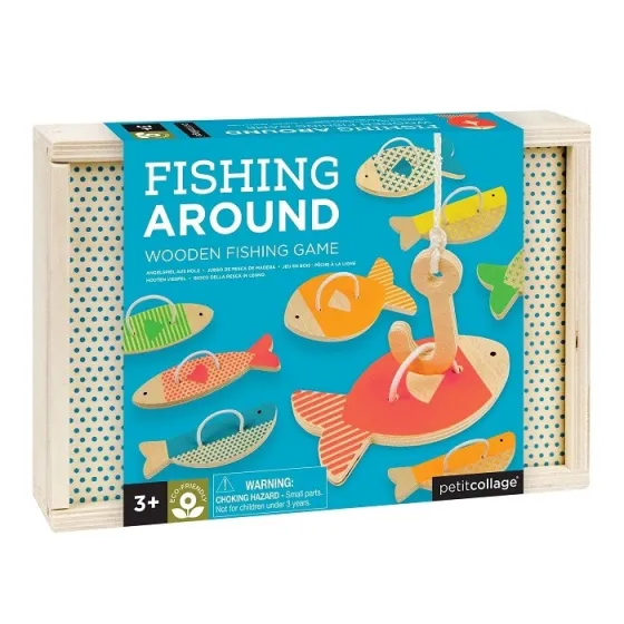 Petit Collage Játék fából készült halászati halak - 736313544534