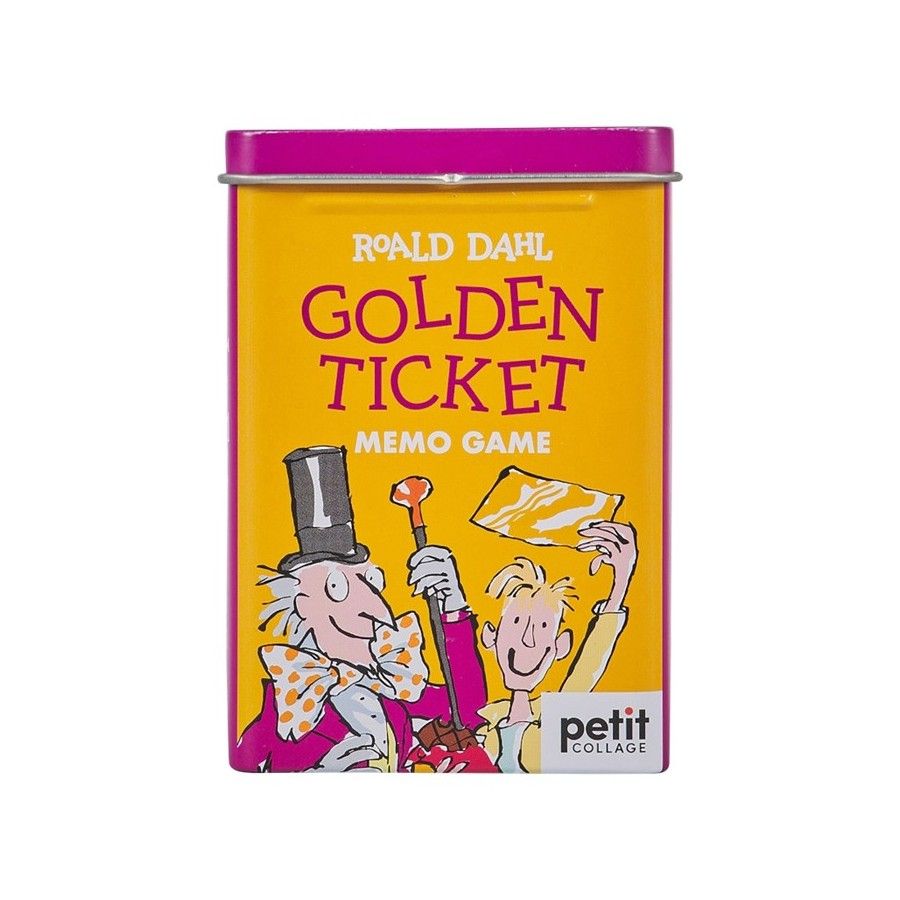 Petit Collage Memória Roald Dahl Golden Ticket - 5055923785522