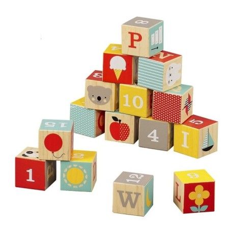 Petit Collage Träblock ABC
