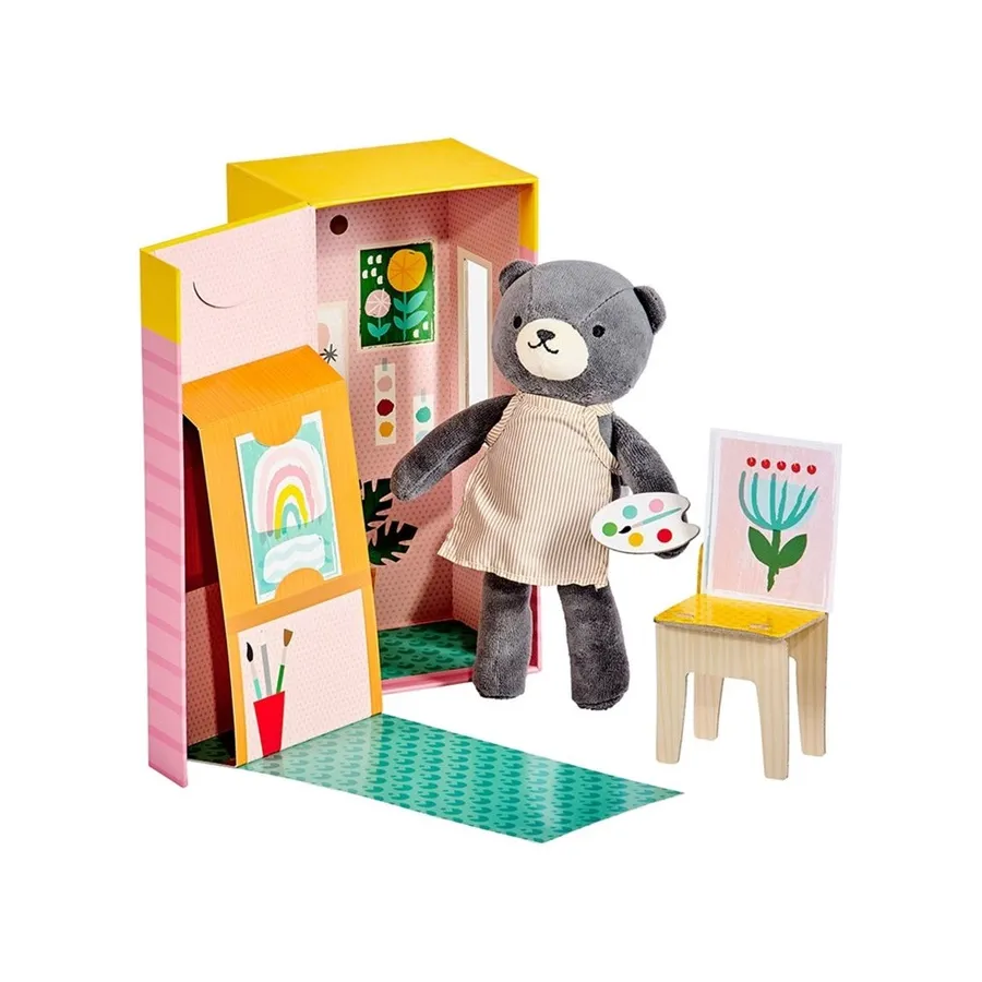 Petit Collage Cuddly egy dobozban Teddy Bear - 5055923781852