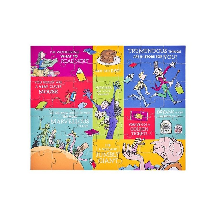 Petit Collage Puzzle Dwustronne Roald Dahl Książki