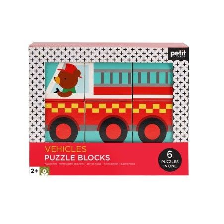 Petit Collage Puzzle Pads járművek