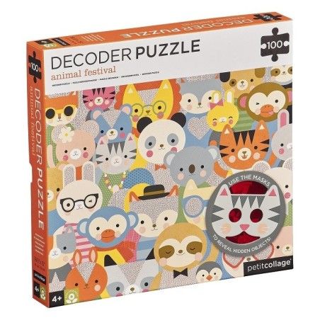 Petit Collage Puzzle Des images d'animaux cachés