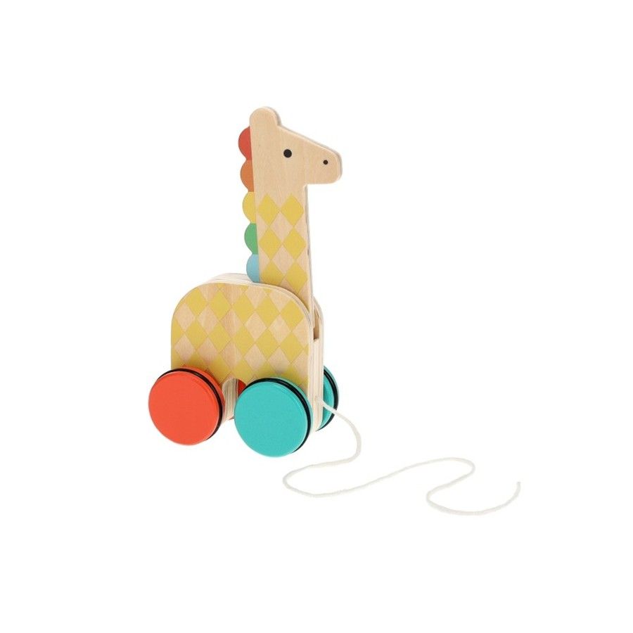 Petit Collage Giraffe Pull Toy