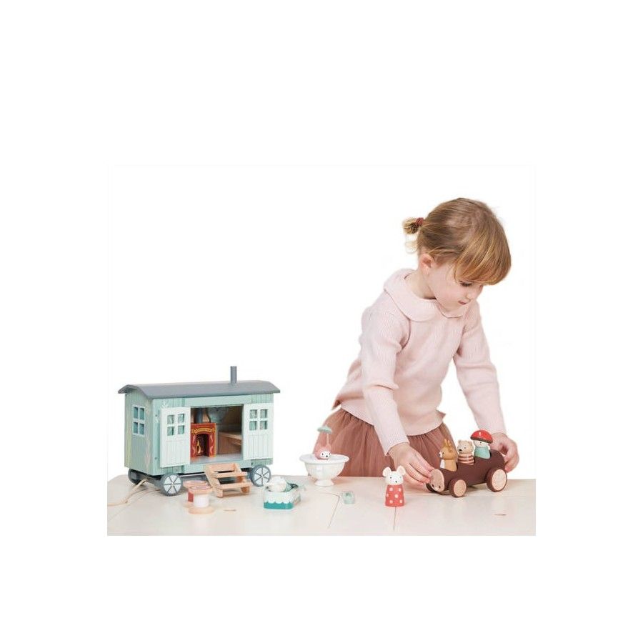Tender Leaf Toys Chalet sur roues pour souris