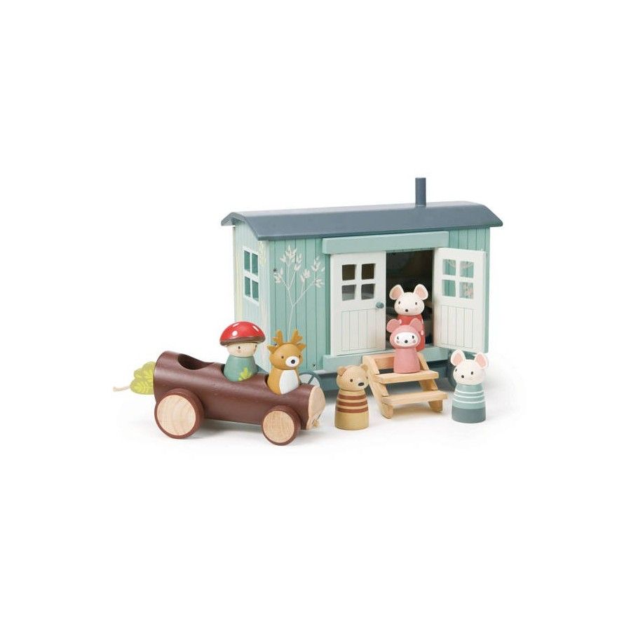 Tender Leaf Toys Víkendház kerekek egér - 191856083856