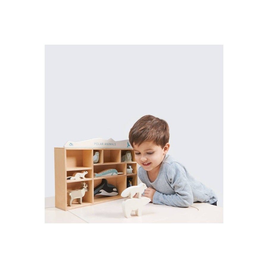 Tender Leaf Toys Drewniane figurki do zabawy - zwierzęta polarne
