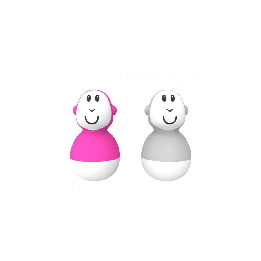 Matchstick Monkey - 2 plovoucí klouby Pink & Grey Monkey -