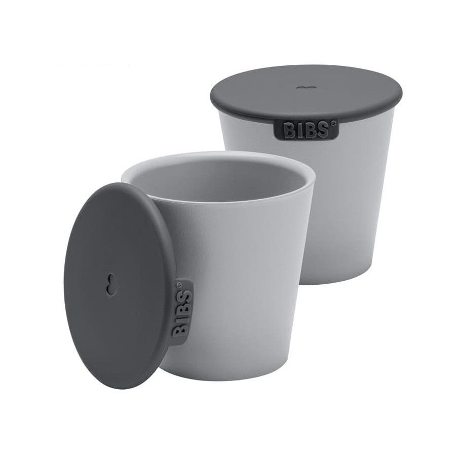 BIBS Cup Set Cloud 2 cups with drinking lids for children